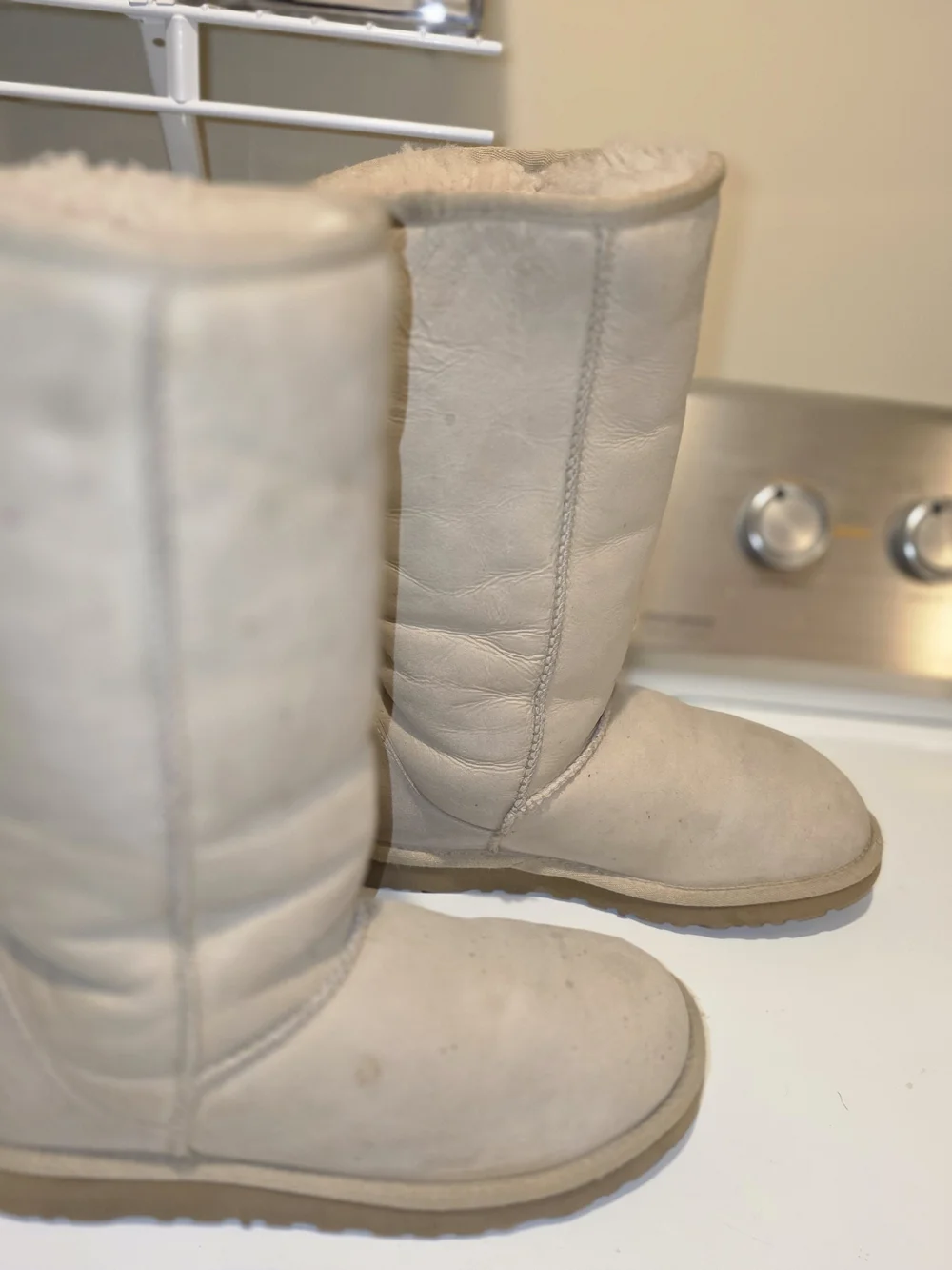 UGG Australia Classic Tall Shearling Boots - Cream